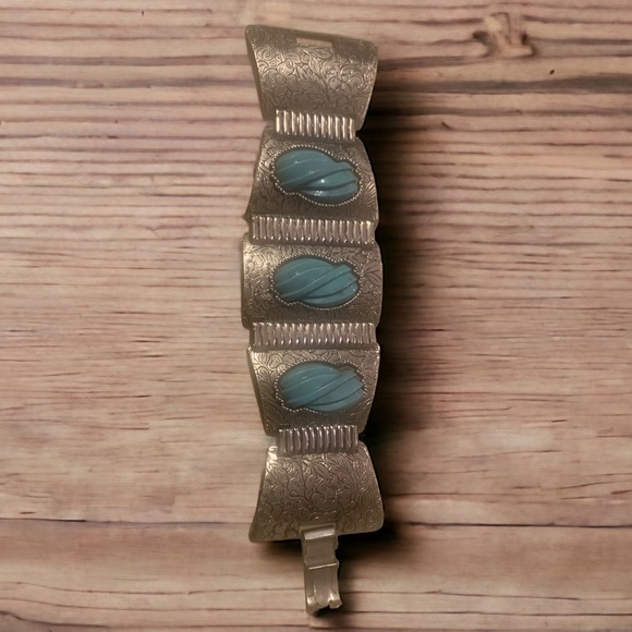 Vintage turquoise antique bracelet - Picture 1 of 2